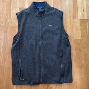 Like-New Mens Vineyard Vines Charcoal Grey Vest Size L